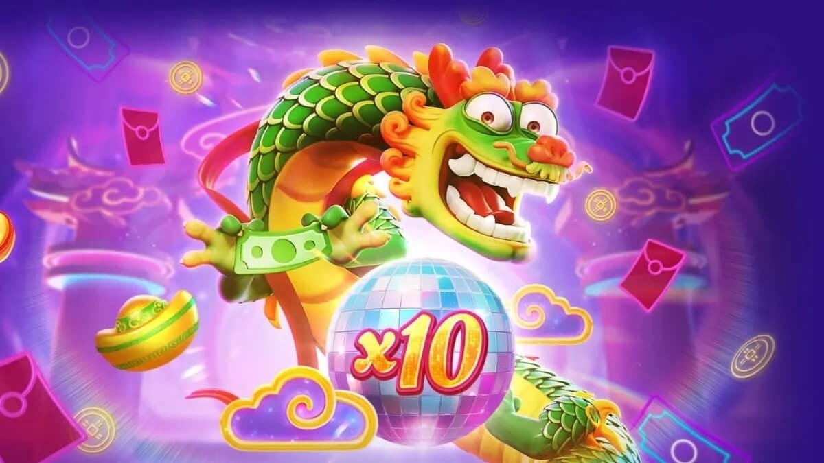 Fortune Dragon, PG Slots, rodadas grátis, jackpots progressivos, temática chinesa.